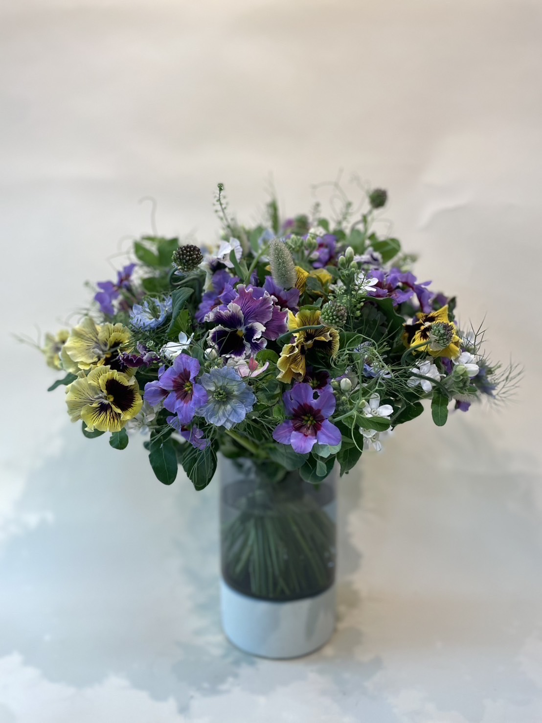 パンジーのアレンジメント