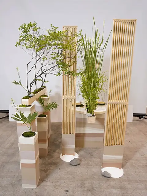 原さんの楽しい食卓がテーマの展示作品