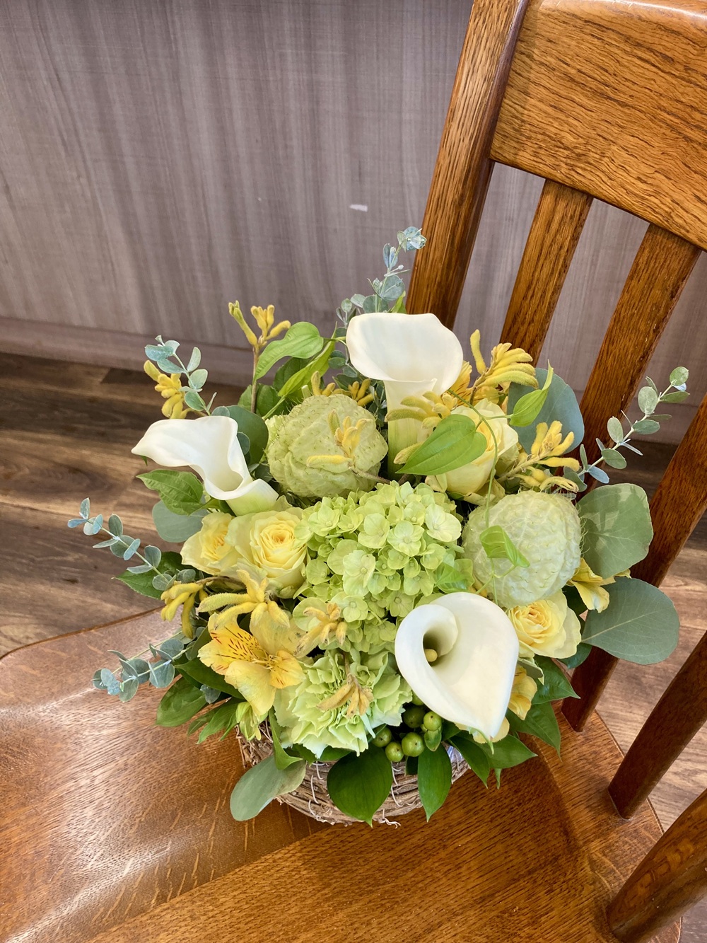 白いカラーのアレンジ