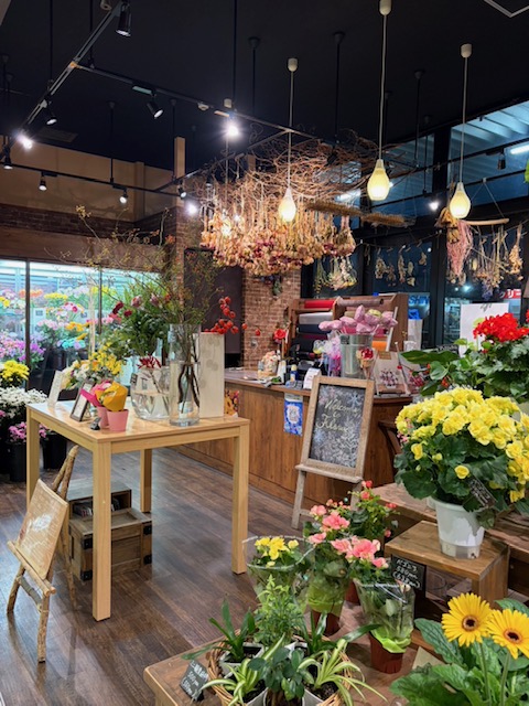 上杉生花店の店内