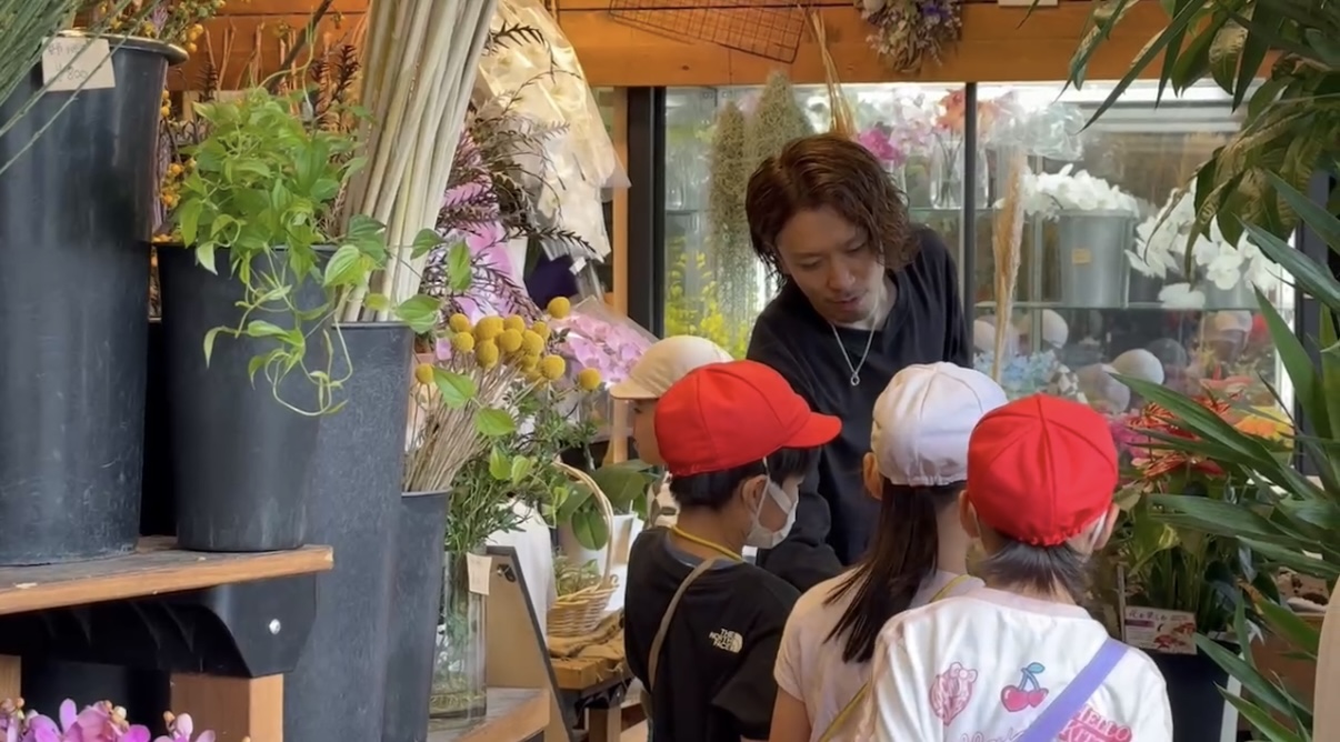 子供たちへの花育